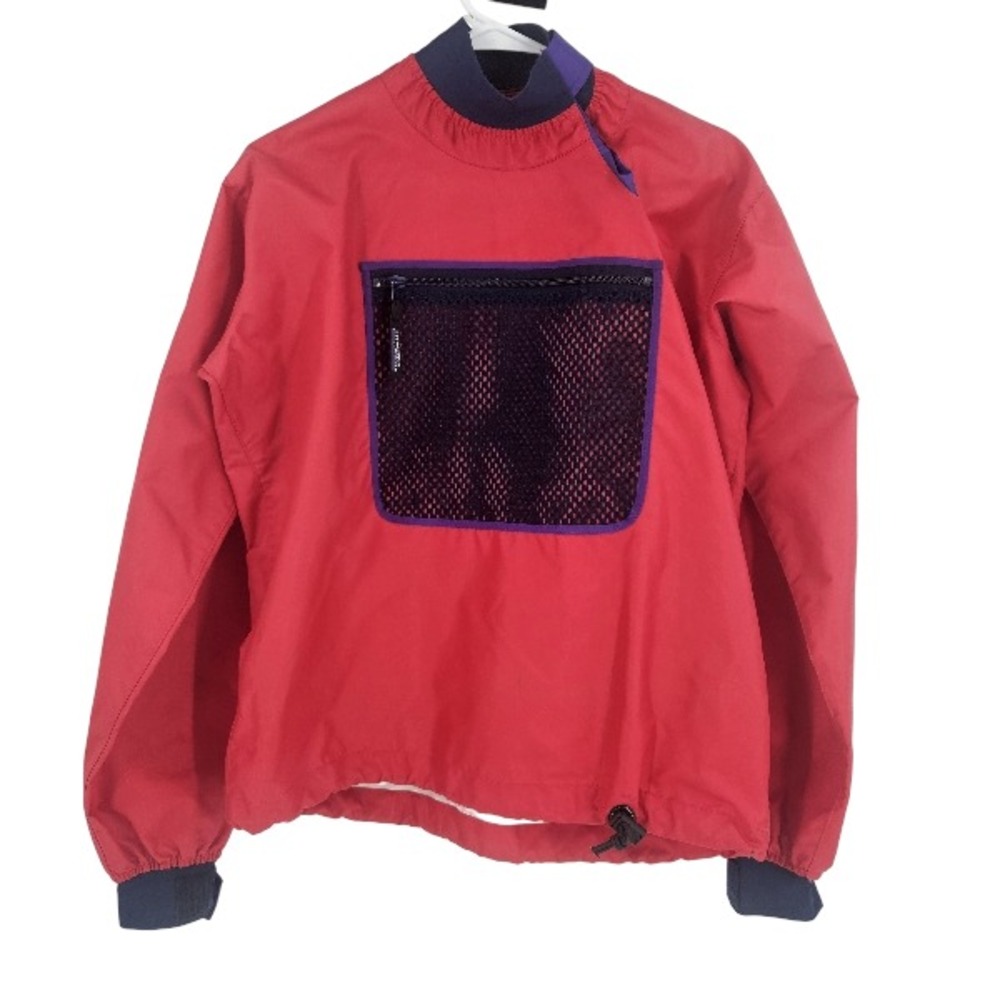 Vintage Patagonia Paddling Jacket Red High Neck Windbreaker Pullover Size S